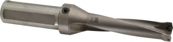Kennametal - 101.6mm Max Drill Depth, 4xD, 25.4mm Diam, Indexable Insert Drill - 2 Inserts, 1-1/4" Shank Diam, Straight Shank - Benchmark Tooling