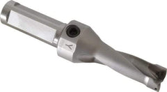 Kennametal - 44.7mm Max Drill Depth, 2.5xD, 17.8mm Diam, Indexable Insert Drill - 2 Inserts, 3/4" Shank Diam, Straight Shank - Benchmark Tooling