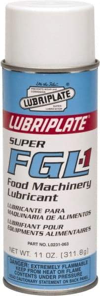 Lubriplate - 11 oz Aerosol Aluminum General Purpose Grease - Food Grade, 360°F Max Temp, NLGIG 1, - Benchmark Tooling