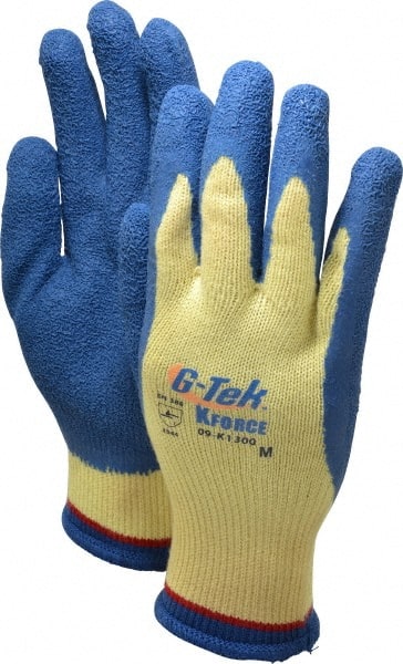 PIP - Size M (8), ANSI Cut Lvl A4, Puncture Lvl 4, Abrasion Lvl 3, Latex Coated Cut Resistant Gloves - Benchmark Tooling