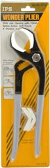 Value Collection - 12" OAL, 2-1/4" Jaw Length x 3-3/4" Jaw Width, 8 Position Tongue & Groove Pliers - Soft Curved Jaws, Standard Head - Benchmark Tooling