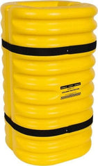 Eagle - 24" Wide x 24" Deep x 42" High, High Density Polyethylene Column Protector - Fits 12" Columns, Yellow - Benchmark Tooling