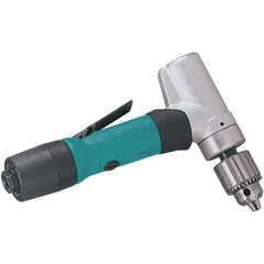 Dynabrade - 1/4" Keyed Chuck - Right Angle Handle, 3,200 RPM, 22 CFM, 0.4 hp - Benchmark Tooling