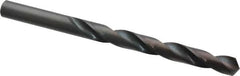 Interstate - 8.9mm 118° High Speed Steel Jobber Drill - Oxide Finish, Right Hand Cut, Spiral Flute, Straight Shank, 4-7/8" OAL, Standard Point - Benchmark Tooling