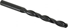 Interstate - 10mm 118° High Speed Steel Jobber Drill - Oxide Finish, Right Hand Cut, Spiral Flute, Straight Shank, 5-1/8" OAL, Standard Point - Benchmark Tooling
