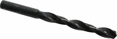 Interstate - 10.2mm 118° High Speed Steel Jobber Drill - Oxide Finish, Right Hand Cut, Spiral Flute, Straight Shank, 5-15/64" OAL, Standard Point - Benchmark Tooling
