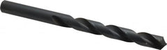 Interstate - 10.8mm 118° High Speed Steel Jobber Drill - Oxide Finish, Right Hand Cut, Spiral Flute, Straight Shank, 5-33/64" OAL, Standard Point - Benchmark Tooling