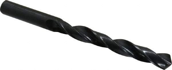 Interstate - 11.5mm 118° High Speed Steel Jobber Drill - Oxide Finish, Right Hand Cut, Spiral Flute, Straight Shank, 5-5/8" OAL, Standard Point - Benchmark Tooling