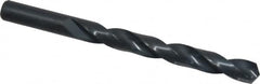 Interstate - 12.1mm 118° High Speed Steel Jobber Drill - Oxide Finish, Right Hand Cut, Spiral Flute, Straight Shank, 149mm OAL, Standard Point - Benchmark Tooling