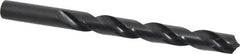 Interstate - 12.9mm 118° High Speed Steel Jobber Drill - Oxide Finish, Right Hand Cut, Spiral Flute, Straight Shank, 152mm OAL, Standard Point - Benchmark Tooling