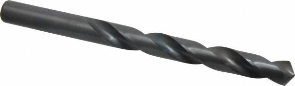 Interstate - 15.5mm 118° High Speed Steel Jobber Drill - Oxide Finish, Right Hand Cut, Spiral Flute, Straight Shank, 7-1/8" OAL, Standard Point - Benchmark Tooling
