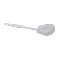 PRO-SOURCE - 17" OAL Toilet Bowl Brush - Polypropylene Bristles, 13" Plastic Handle, White - Benchmark Tooling