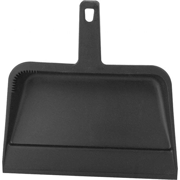 PRO-SOURCE - 12" Wide Handheld Dustpan - Plastic Body, 4-1/2" Plastic Handle - Benchmark Tooling