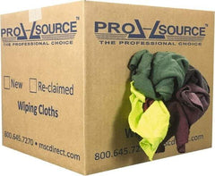 PRO-SOURCE - Reclaimed Rags - Assorted Colors, Fleece and Sweatshirt, Low Lint, Box - Benchmark Tooling