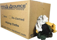 PRO-SOURCE - Reclaimed Rags - Assorted Colors, Fleece and Sweatshirt, Low Lint, Box - Benchmark Tooling