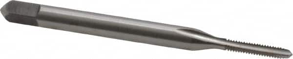 Kennametal - #1-64 UNC 2B 2 Flute Bright Finish High Speed Steel Straight Flute Standard Hand Tap - Plug, Right Hand Thread, 1.69" OAL, 3/8" Thread Length, H2 Limit, Oversize - Exact Industrial Supply