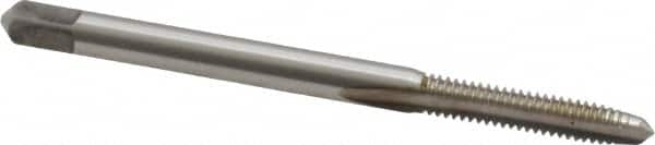 Kennametal - #5-40 UNC 2B/3B 2 Flute Bright Finish High Speed Steel Straight Flute Standard Hand Tap - Plug, Right Hand Thread, 1.94" OAL, 5/8" Thread Length, H2 Limit, Oversize - Exact Industrial Supply
