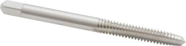 Kennametal - #10-24 UNC 2B/3B 2 Flute Bright Finish High Speed Steel Straight Flute Standard Hand Tap - Plug, Right Hand Thread, 2.38" OAL, 7/8" Thread Length, H3 Limit, Oversize - Exact Industrial Supply