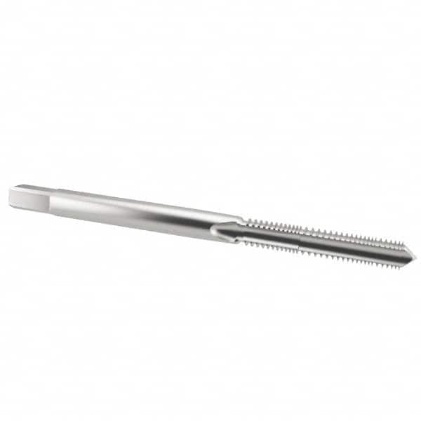 Kennametal - #10-24 UNC 2B/3B 3 Flute Bright Finish High Speed Steel Straight Flute Standard Hand Tap - Plug, Right Hand Thread, 2.38" OAL, 7/8" Thread Length, H3 Limit, Oversize - Exact Industrial Supply