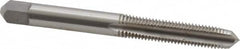 Kennametal - 1/4-28 UNF 3B 3 Flute Bright Finish High Speed Steel Straight Flute Standard Hand Tap - Plug, Right Hand Thread, 2-1/2" OAL, 1" Thread Length, H3 Limit, Oversize - Exact Industrial Supply