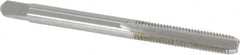Kennametal - #10-32 UNF 2B 2 Flute Bright Finish High Speed Steel Straight Flute Standard Hand Tap - Bottoming, Right Hand Thread, 2.38" OAL, 7/8" Thread Length, H3 Limit, Oversize - Exact Industrial Supply