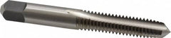 Kennametal - 3/8-16 UNC 3B 3 Flute Bright Finish High Speed Steel Straight Flute Standard Hand Tap - Plug, Right Hand Thread, 2.94" OAL, 1-1/4" Thread Length, H3 Limit, Oversize - Exact Industrial Supply