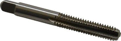 Kennametal - 5/16-18 UNC 3B 3 Flute Bright Finish High Speed Steel Straight Flute Standard Hand Tap - Bottoming, Right Hand Thread, 2.72" OAL, 1-1/8" Thread Length, H3 Limit, Oversize - Exact Industrial Supply