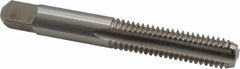 Kennametal - 3/8-16 UNC 3B 3 Flute Bright Finish High Speed Steel Straight Flute Standard Hand Tap - Bottoming, Right Hand Thread, 2.94" OAL, 1-1/4" Thread Length, H3 Limit, Oversize - Exact Industrial Supply