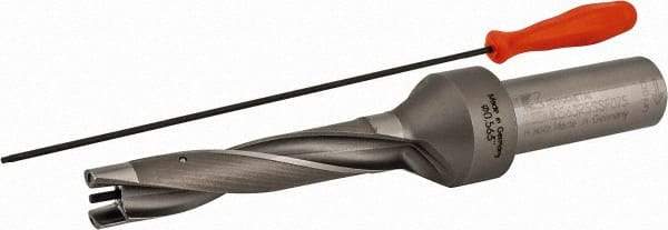 Kennametal - 14.3 to 14.5mm Diam, 5xD, 71.44mm Max Depth, 3/4" Shank Diam, 84.1mm Flute, 158.75mm OAL, Replaceable Tip Drill - KSEM0563 Insert, B Seat Size, Series KSEM - Benchmark Tooling