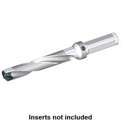 Kennametal - 25 to 25.5mm Diam, 5xD, 130mm Max Depth, 1" Shank Diam, 161.04mm Flute, 257.18mm OAL, Replaceable Tip Drill - KSEM0984 Insert, 5 Seat Size, Series KSEM - Benchmark Tooling
