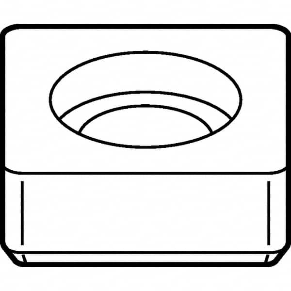 Kennametal - 12.75mm Inscribed Circle, Square Turning Shim for Indexables - SU Shim Style - Benchmark Tooling