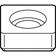 Kennametal - 0.41mm Inscribed Circle, Triangle Turning Shim for Indexables - 0.031" Thick, SM Shim Style - Benchmark Tooling