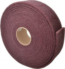 3M - 30' Long x 3" Wide Nonwoven Roll - Very Fine Grade, Purple, Aluminum Oxide - Benchmark Tooling