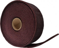 3M - 30' Long x 4" Wide Nonwoven Roll - Fine Grade, Purple, Aluminum Oxide - Benchmark Tooling