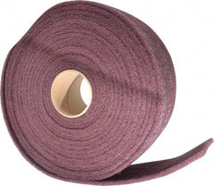 3M - 30' Long x 4" Wide Nonwoven Roll - Very Fine Grade, Purple, Aluminum Oxide - Benchmark Tooling