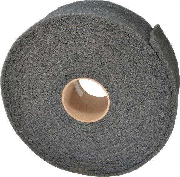 3M - 30' Long x 4" Wide Nonwoven Roll - Very Fine Grade, Gray, Silicon Carbide - Benchmark Tooling