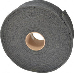 3M - 30' Long x 4" Wide Nonwoven Roll - Very Fine Grade, Gray, Silicon Carbide - Benchmark Tooling