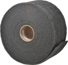 3M - 30' Long x 6" Wide Nonwoven Roll - Very Fine Grade, Gray, Silicon Carbide - Benchmark Tooling