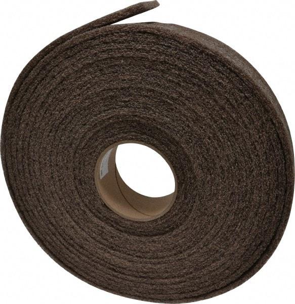 3M - 30' Long x 2" Wide Nonwoven Roll - Medium Grade, Tan, Aluminum Oxide - Benchmark Tooling
