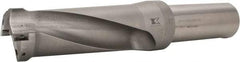 Kennametal - 4.38" Max Drill Depth, 2.5xD, 44.5mm Diam, Indexable Insert Drill - 2 Inserts, 1-1/2" Shank Diam, Straight Shank - Benchmark Tooling