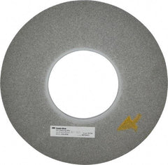 3M - 12" Diam, 1/2" Face Width, 5" Center Hole, Fine Grade, Silicon Carbide Deburring Wheel - Convolute, Hard Density 8 Grade, 3,000 RPM - Benchmark Tooling