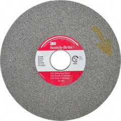 3M - 6" Diam, 1" Face Width, 1" Center Hole, Medium Grade, Silicon Carbide Deburring Wheel - Convolute, Hard Density 8 Grade, 6,000 RPM - Benchmark Tooling