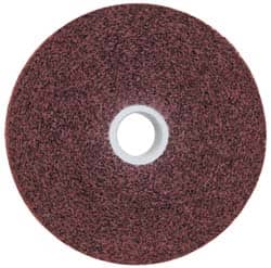 3M - 6" Diam, 1" Face Width, 1" Center Hole, Medium Grade, Aluminum Oxide Deburring Wheel - Convolute, Soft Density 4 Grade, 6,000 RPM - Benchmark Tooling