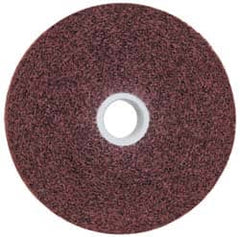 3M - 6" Diam, 1" Face Width, 1" Center Hole, Medium Grade, Aluminum Oxide Deburring Wheel - Convolute, Soft Density 4 Grade, 6,000 RPM - Benchmark Tooling