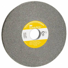 3M - 16" Diam, 2" Face Width, 10" Center Hole, Fine Grade, Silicon Carbide Deburring Wheel - Convolute, Hard Density 7 Grade, 2,250 RPM - Benchmark Tooling