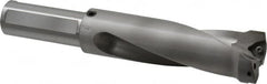 Kennametal - 5.35" Max Drill Depth, 2.5xD, 54mm Diam, Indexable Insert Drill - 2 Inserts, 1-1/2" Shank Diam, Straight Shank - Benchmark Tooling