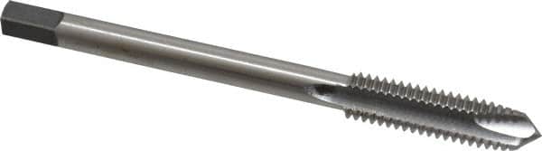 Reiff & Nestor - 3/8-16 UNC 3 Flute H3 Bright Finish High Speed Steel Spiral Point Extension Tap - Plug Chamfer, 4" OAL, 3B Class of Fit - Benchmark Tooling