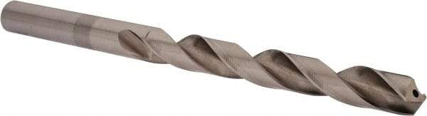 Value Collection - 45/64", 118° Point, Cobalt Taper Length Drill Bit - Bright Finish, 6-3/16" Flute Length, 9-1/2" OAL - Benchmark Tooling