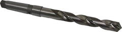 Value Collection - 1-1/8", 4MT 118° Point Cobalt Taper Shank Drill Bit - Bright Finish, 7-3/4" Flute Length, 13-3/8" OAL, Spiral Flute, Through Coolant - Benchmark Tooling