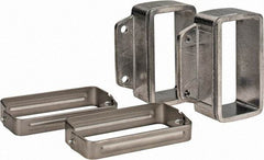 KabelSchlepp - 4.57 Inch Outside Width x 4.33 Inch Outside Height, Cable and Hose Carrier Stainless Steel Tube Mounting Bracket Set - 5.51 Inch Bend Radius, 4.01 Inch Inside Width x 2.05 Inch Inside Height - Benchmark Tooling